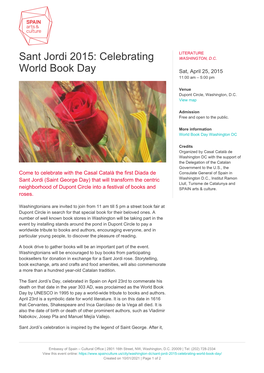 Sant Jordi 2015: Celebrating World Book