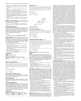 2124 Sex Hormones and Their Modulators