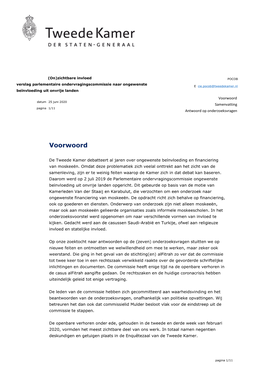 Voorwoord Datum 25 Juni 2020 Samenvatting Pagina 1/11 Antwoord Op Onderzoeksvragen