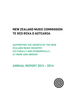 Final Draft Music Commission Annual Report 13-14