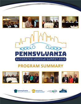 2018 Pennsylvania Automated Vehicle Summit Report