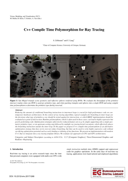 C++ Compile Time Polymorphism for Ray Tracing