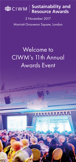 CIWM's 11Th Annual Awards Event