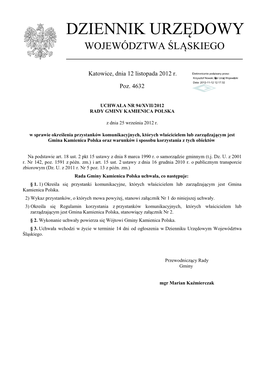 Uchwała Nr 94/XVII/2012 Z Dnia 25 Września 2012 R