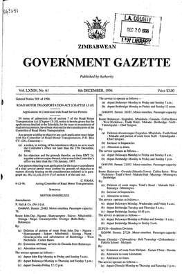 Government Gazette