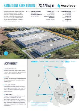 73,470 Sq M PANATTONI PARK LUBLIN