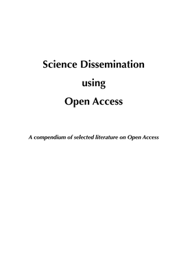Science Dissemination Using Open Access