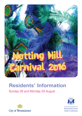 Notting Hill Carnival 2016 Contents