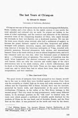 Yüan Period (71.3~741), A~ Clted M S.Ung Mm-Ch M, Ch Ang-An Chih