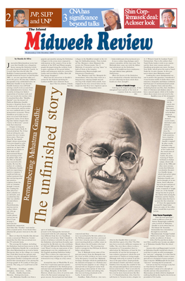 Remembering Mahatma Gandhi: Account for That Situation