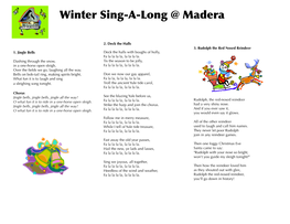 Winter Sing-A-Long @ Madera