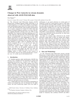 Changes in West Antarctic Ice Stream Dynamics Observed with ALOS