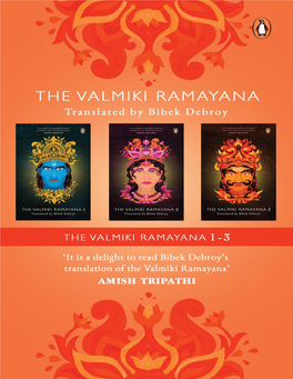 The Valmiki Ramayana (Set of 3 Volumes)