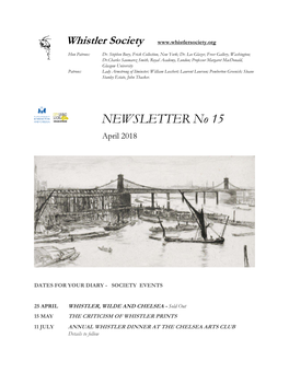 NEWSLETTER No 15 April 2018