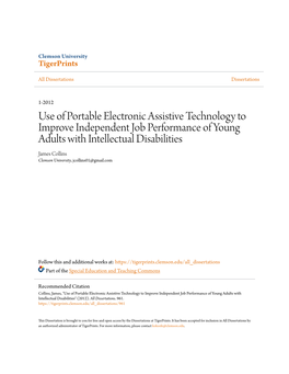 Use of Portable Electronic Assistive Technology to Improve