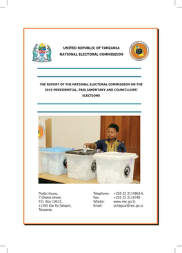 2016 the Report of the National Electoral Commission on the 2015