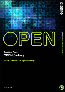 OPEN Sydney Discussion Paper: Open Sydney