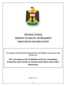 Republic of Iraq Ministry of Health \ Environment Directorate for Mine Action