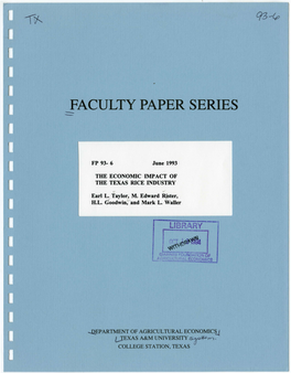 Faculty Paper Series ·