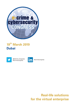 E-Crime & Cybersecurity Congress in Dubai 2019