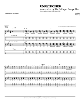 Unretrofied Guitar Tab