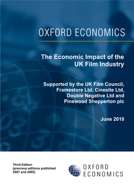 The Economic Impact of the UK Film Industry