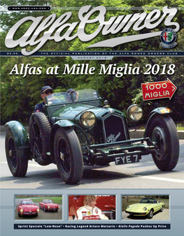 Alfas at Mille Miglia 2018