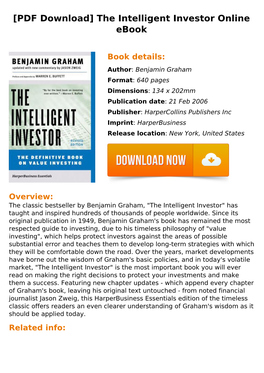 The Intelligent Investor Online Ebook