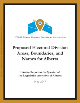 Proposed Electoral Division Areas, Boundaries And