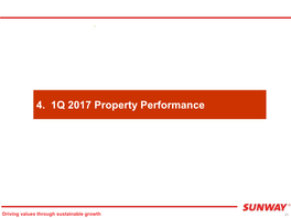 4. 1Q 2017 Property Performance