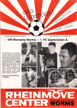 Vfr Wormatia Worms — 1. FC Saarbrücken A