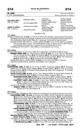 Tattersalls Catalogue Page