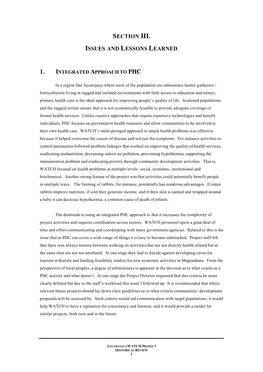 WATCH’S Multi-Pronged Approach to Attack Health Problems Was Effective Because It Helped Overcome the Causes of Disease and Not Just the Symptoms