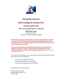 IECA College & School Fair