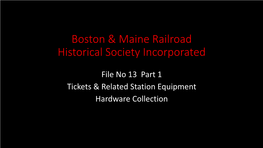 East Wind Coach Reservation Ticket the East Wind Train • the East Wind Was a Summer Passenger Train Between Washington, D.C