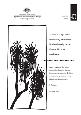 A Review of Options for Monitoring Freshwater Fish Biodiversity in the Darwin Harbour Catchment