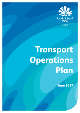Transport Operations Plan