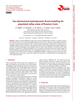 Two-Dimensional Hydrodynamic Flood Modelling for Populated Valley