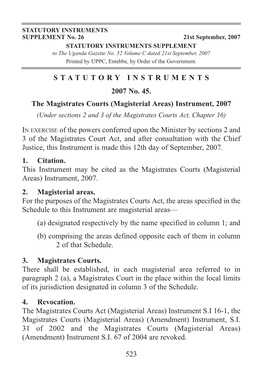 Magistrates Courts S.I. 45