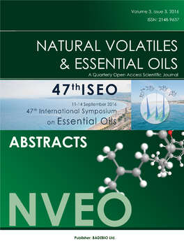 NVEO 2016, Volume 3, Issue 3, Pages 1-170