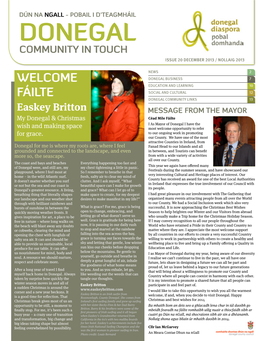 Donegal Community in Touch Issue 20 December 2013 / Nollaig 2013