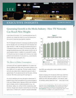 Executive Insights Volume XIII, Issue 18