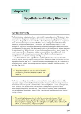 Hypothalamo-Pituitary Disorders