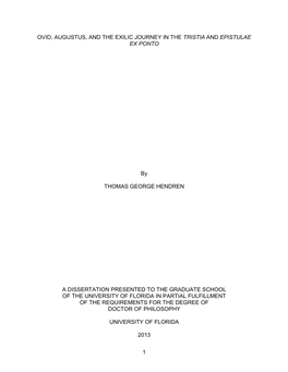 University of Florida Thesis Or Dissertation Formatting Template