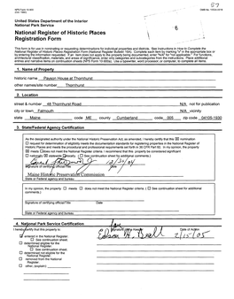 National Register of Historic Races Registration Form