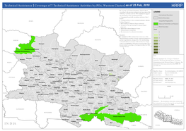 Technical Assistance | Coverage of 7 Technical Assistance Activities by Pos, Western Cluster | As of 25 Feb, 2018 HRRP