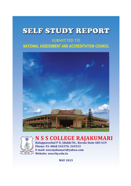 Self Study Report- N S S College , Rajakumari