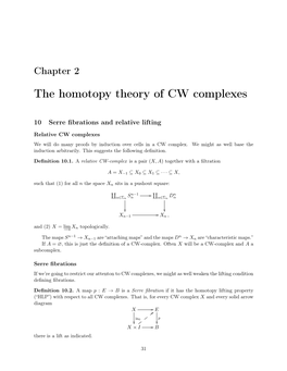 The Homotopy Theory of CW Complexes