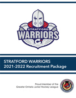 STRATFORD WARRIORS 2021-2022 Recruitment Package