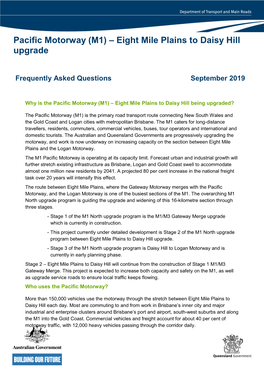 Pacific Motorway (M1) – Eight Mile Plains to Daisy Hill Upgrade